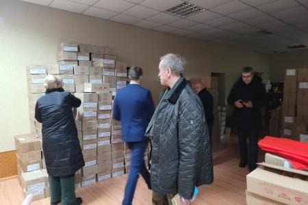 Казбек Тайсаев, Сергей Левченко, Ольга Ефимова совместно с делегацией от Государственной Думы прибыли в Луганскую Народную Республику
