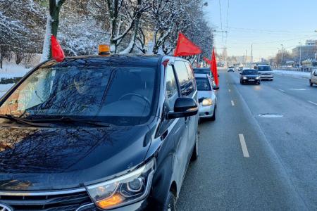 Калининградские коммунисты провели автопробег в честь 100-летия создания СССР