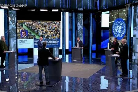 Дмитрий Новиков на Первом канале о лукавых призывах киевских властей к переговорам и о принципах достижения прочного мира