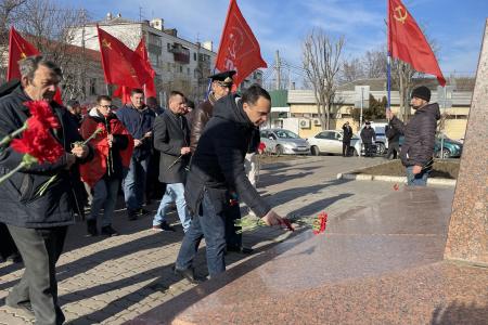 Краснодарский край. Коммунисты и представители других лево-патриотических сил почтили память В.И. Ленина