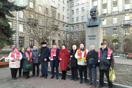 Коммунисты Ленинграда провели ряд акций в память о В.И. Ленине