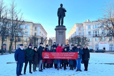 Коммунисты Ленинграда провели ряд акций в память о В.И. Ленине