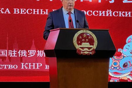 Делегация КПРФ во главе с Г.А. Зюгановым посетила Праздник весны в посольстве КНР