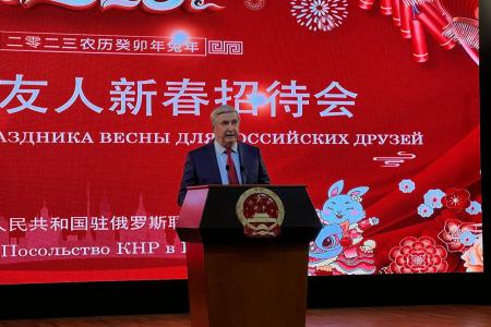 Делегация КПРФ во главе с Г.А. Зюгановым посетила Праздник весны в посольстве КНР