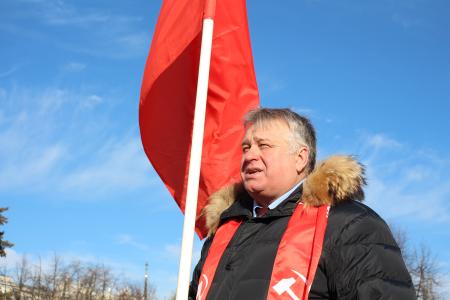Воронежские коммунисты провели памятную акцию в честь 80-летия освобождения города от немецко-фашистских захватчиков