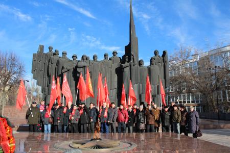 Воронежские коммунисты провели памятную акцию в честь 80-летия освобождения города от немецко-фашистских захватчиков