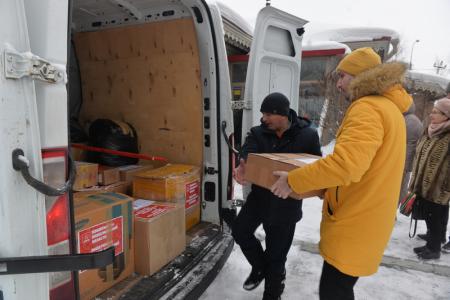 Новосибирские коммунисты отправили гуманитарную помощь в Луганскую народную республику