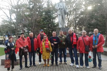 Краснодарский край. Коммунисты и представители других лево-патриотических сил почтили память В.И. Ленина