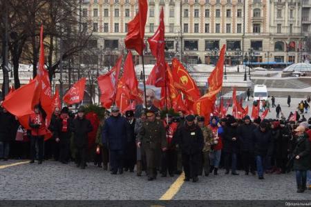 День памяти В.И. Ленина в Москве. Фоторепортаж