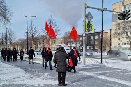 Амурская область. Коммунисты Благовещенска почтили память вождя мирового пролетариата