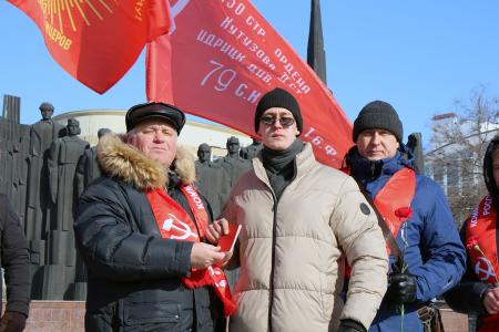 В Воронеже отметили 105-ю годовщину Красной Армии
