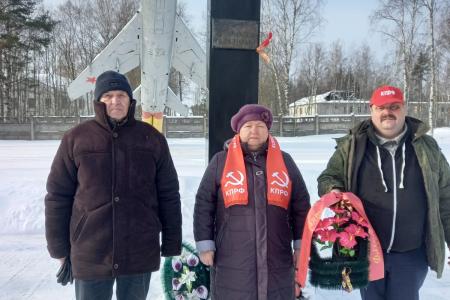 Коммунисты Ленинградской области отметили 105-ю годовщину создания Рабоче-Крестьянской Красной Армии