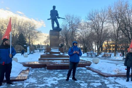 В Астрахани отметили 105-ю годовщину установления советской власти