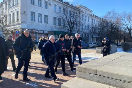 Член ЦК КПРФ, сенатор РФ А. Гибатдинов поздравил военнослужащих с Днем Защитника Отечества