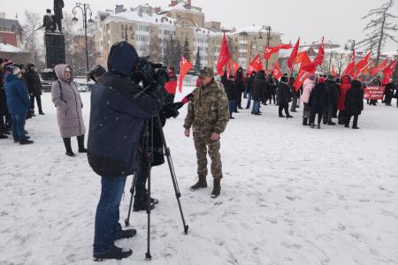Тюменские коммунисты достойно встретили 105-ю годовщину  образования Красной Армии