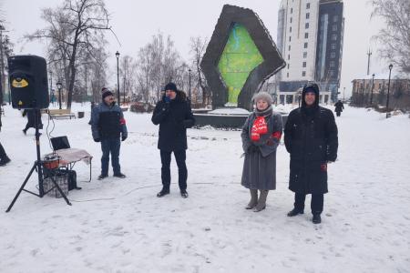 Тюменские коммунисты достойно встретили 105-ю годовщину  образования Красной Армии