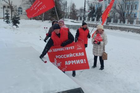 Тюменские коммунисты достойно встретили 105-ю годовщину  образования Красной Армии