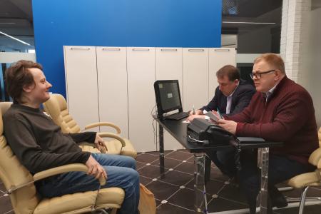 Руководитель фракции КПРФ в Московской областной Думе Александр Наумов провел приём граждан в Ступино