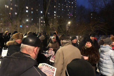 В Москве жители района Щукино против сноса гаражей и строительства многоэтажных монстров