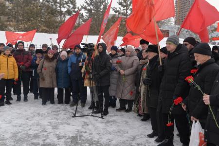 В Новосибирске почтили память Иосифа Виссарионовича Сталина