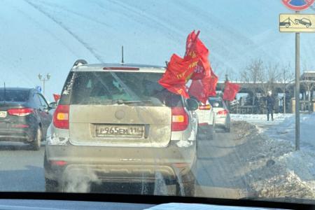 Республика Татарстан. КПРФ провела автопробег за верность Отечеству и социалистические традиции