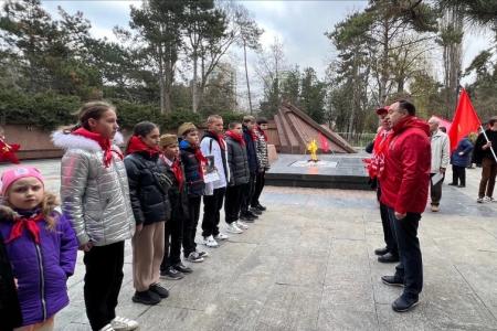 Крымские пионеры приняли участие в акции Союзной патриотической эстафеты
