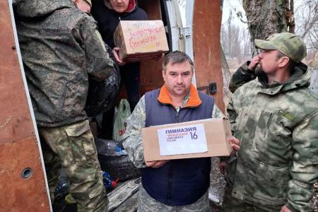 Гумконвой из Новосибирска прибыл на Донбасс