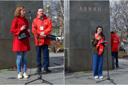 Митинг в Вологде. Заветам Ленина верны!
