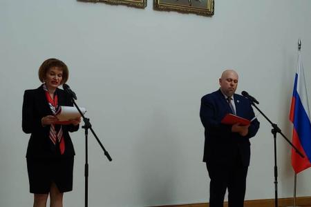 Заместитель Председателя ЦС СКП-КПСС И.Н. Макаров провёл торжественный вечер, посвященный 111-й годовщине со дня рождения Ким Ир Сена