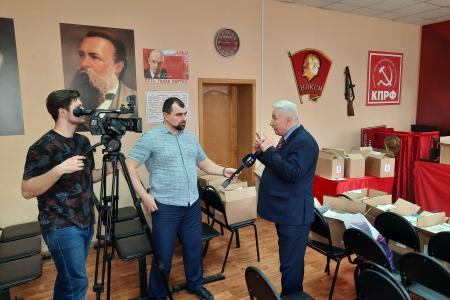 Первый секретарь Тамбовского обкома КПРФ А.И. Жидков дал интервью региональному телеканалу «Новый век»