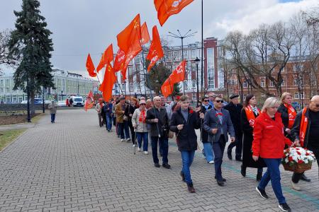 В Перми прошел митинг, посвященный 153-й годовщине со дня рождения В.И. Ленина