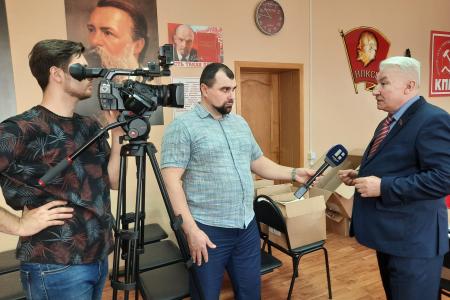 Первый секретарь Тамбовского обкома КПРФ А.И. Жидков дал интервью региональному телеканалу «Новый век»