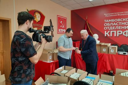 Первый секретарь Тамбовского обкома КПРФ А.И. Жидков дал интервью региональному телеканалу «Новый век»