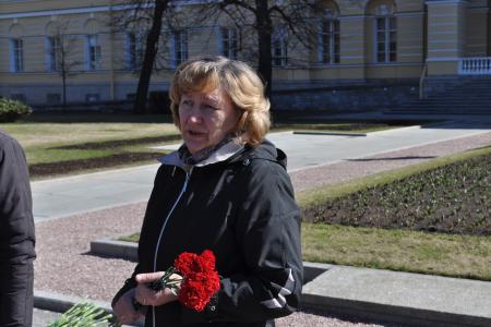 Коммунисты города трех революций провели мероприятие у Смольного