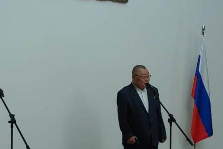 Заместитель Председателя ЦС СКП-КПСС И.Н. Макаров провёл торжественный вечер, посвященный 111-й годовщине со дня рождения Ким Ир Сена