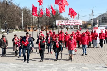 Тульские коммунисты приняли эстафету союзного антифашистского патриотического проекта "Наша Великая Родина"
