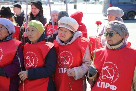 Дело Ленина живёт и в дне сегодняшнем! Акция тувинских коммунистов
