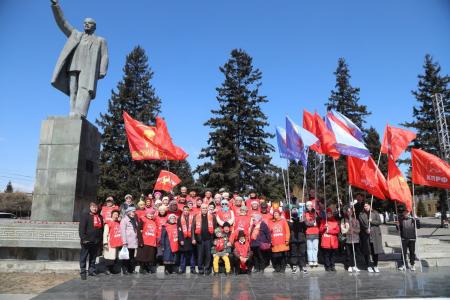 Дело Ленина живёт и в дне сегодняшнем! Акция тувинских коммунистов