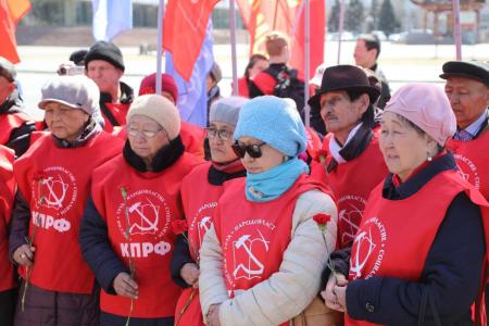 Дело Ленина живёт и в дне сегодняшнем! Акция тувинских коммунистов
