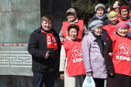 Дело Ленина живёт и в дне сегодняшнем! Акция тувинских коммунистов