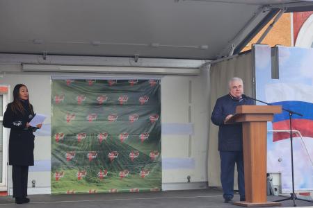 Продолжается поездка Казбека Тайсаева в Хакасию