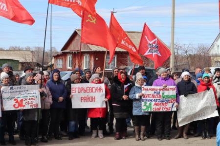 Остановим грабеж села! Массовая акция против снижения закупочных цен на молоко прошла в Алтайском крае