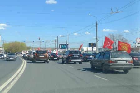 В День рождения В.И. Ленина в Рязани прошел автопробег