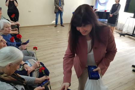 Рязанская область. Депутаты-коммунисты поздравили активистов ветеранской организации с Днем Победы