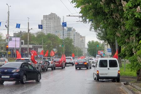 В Ростове-на-Дону состоялся краснознаменный автопробег в честь Дня Победы