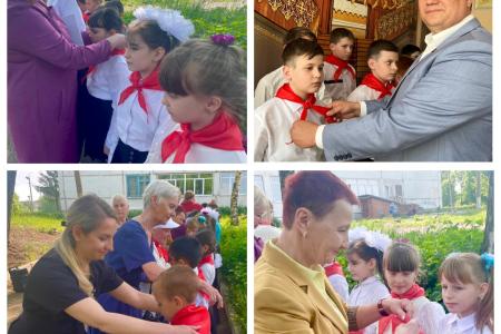 В Тульской области сотни школьников приняты в пионеры