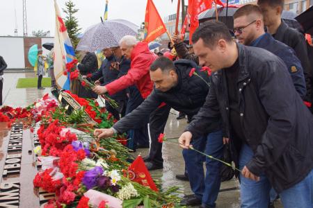 Краснодарский край. Активисты КПРФ и Союза Советских офицеров отметили День Победы