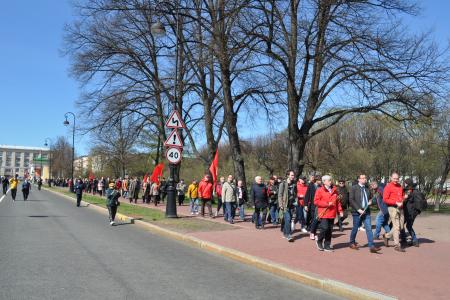 Первомай в городе трех революций
