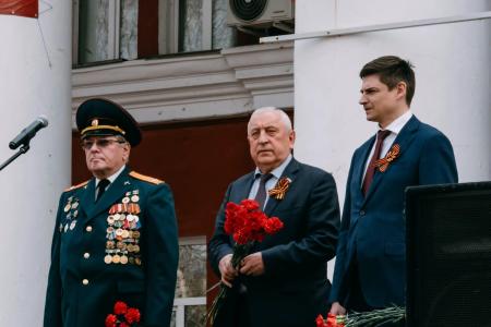 Николай Харитонов принял участие в памятных мероприятиях, посвященных Дню Победы, в Новосибирске