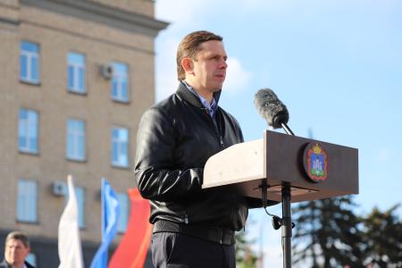 Город Орел встретил участников марша-эстафеты "Наша Великая Родина"